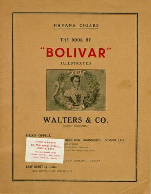 1930s London Bolivar Cigar Catalog