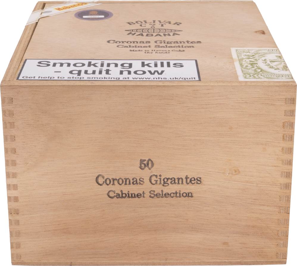 Bolívar Coronas Gigantes packaging