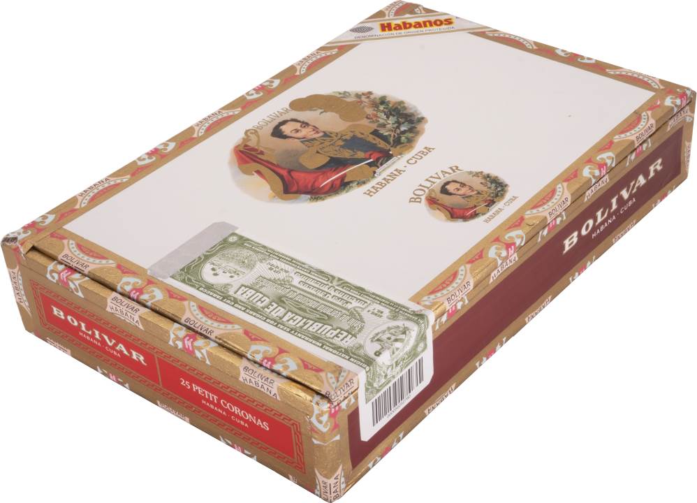 Bolívar Petit Coronas packaging