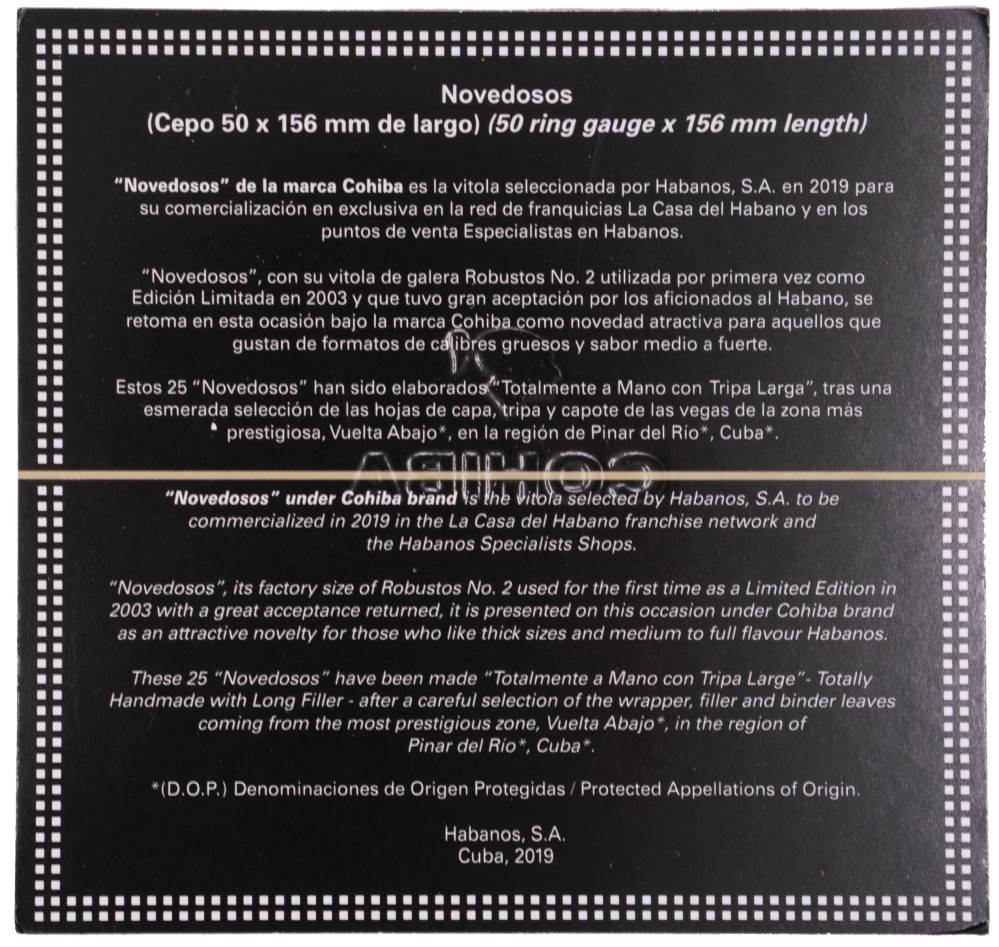 Cohiba Especialista en Habanos y La Casa del Habano Exclusivo packaging
