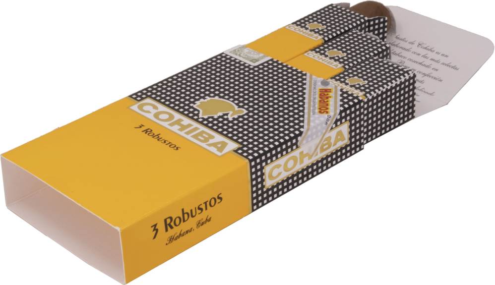 Cohiba Robustos packaging