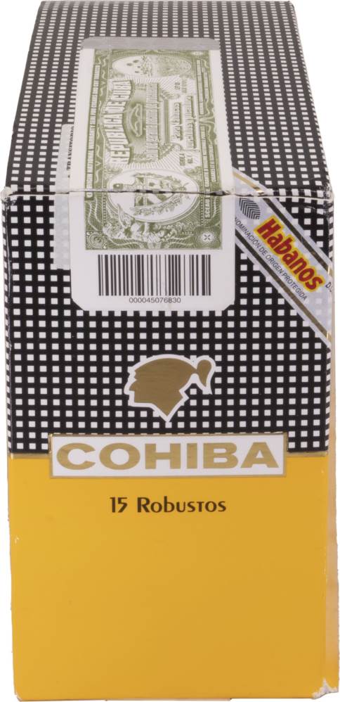Cohiba Robustos packaging