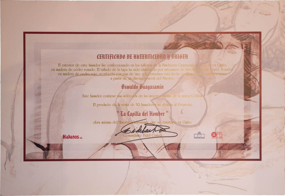 Cohiba Guayasamin II Humidor packaging