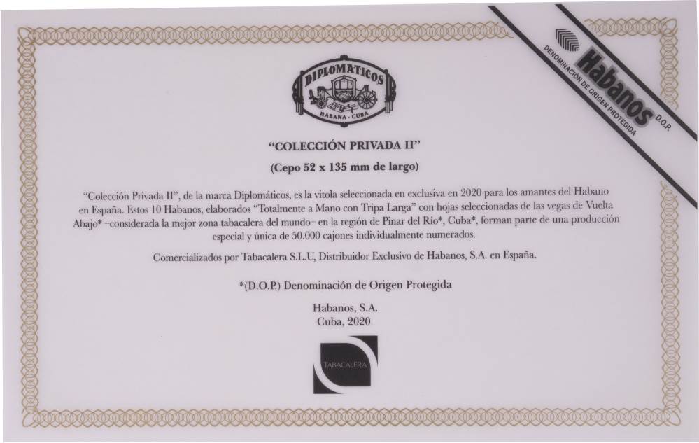 Diplomáticos Edición Regional España packaging