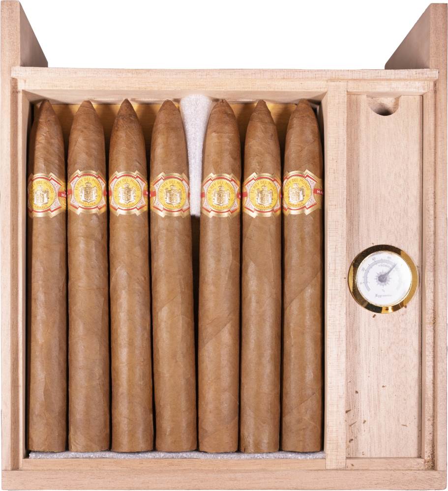El Rey del Mundo Réplica de Humidor Antiguo packaging