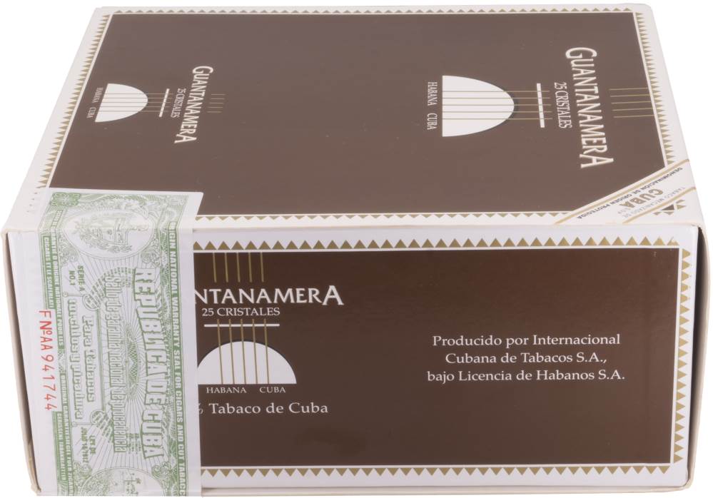 Guantanamera Cristales packaging