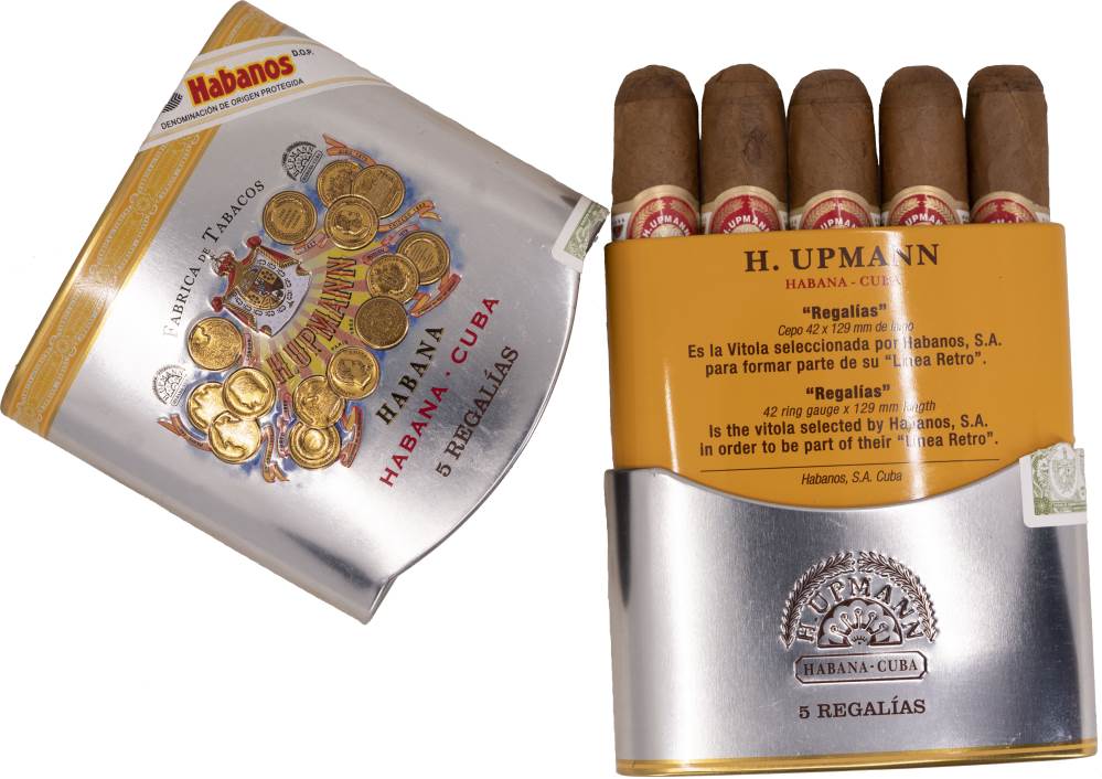 H. Upmann Regalias packaging