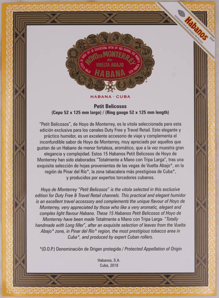 Hoyo de Monterrey Travel Humidor packaging