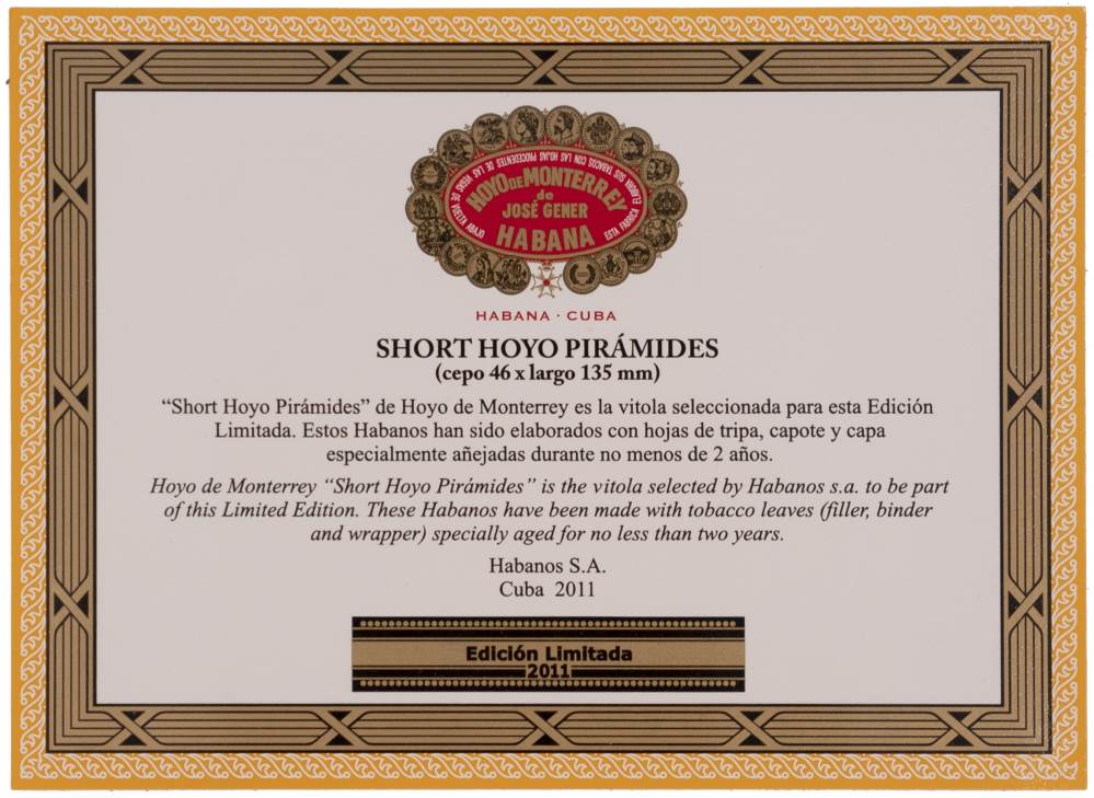 Hoyo de Monterrey Edición Limitada packaging