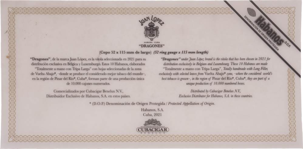 Juan López Edición Regional BELUX packaging