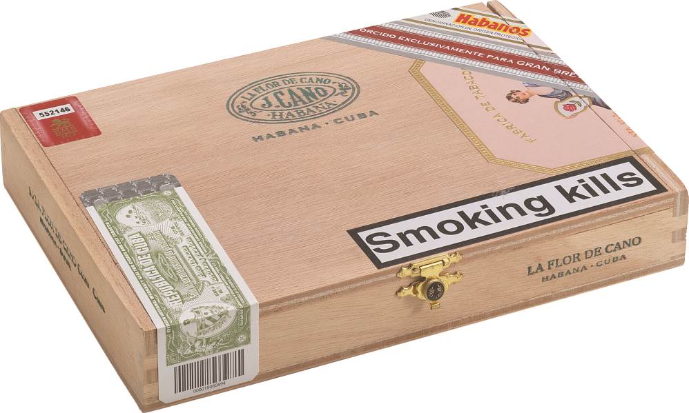 La Flor de Cano Edición Regional Gran Bretaña packaging