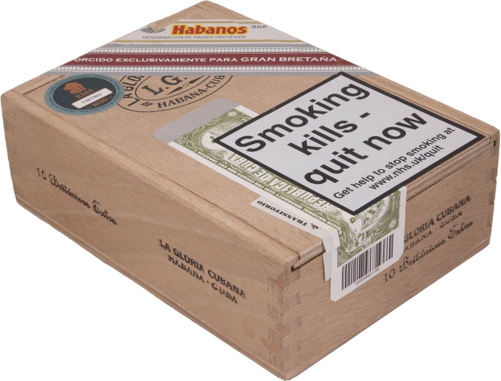 La Gloria Cubana Edición Regional Gran Bretaña packaging