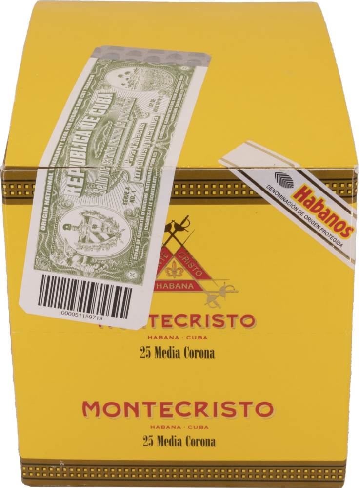 Montecristo Media Corona packaging
