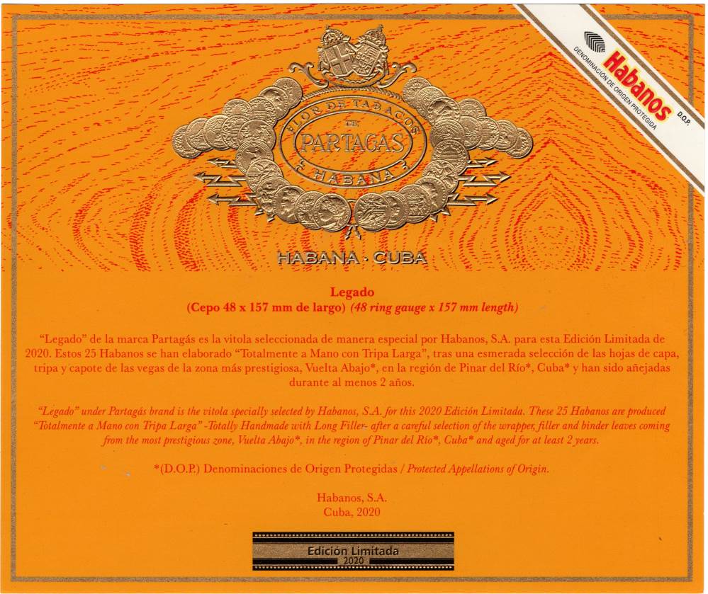 Partagás Edición Limitada packaging