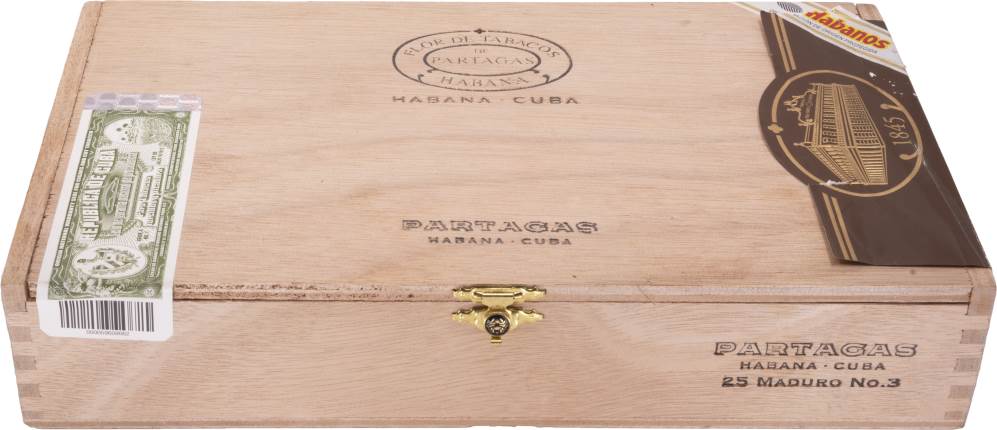 Partagás Maduro No. 3 packaging
