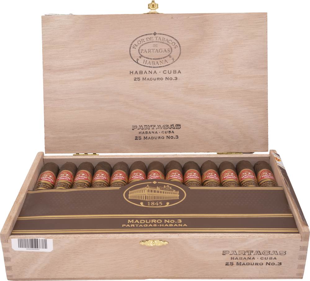 Partagás Maduro No. 3 packaging