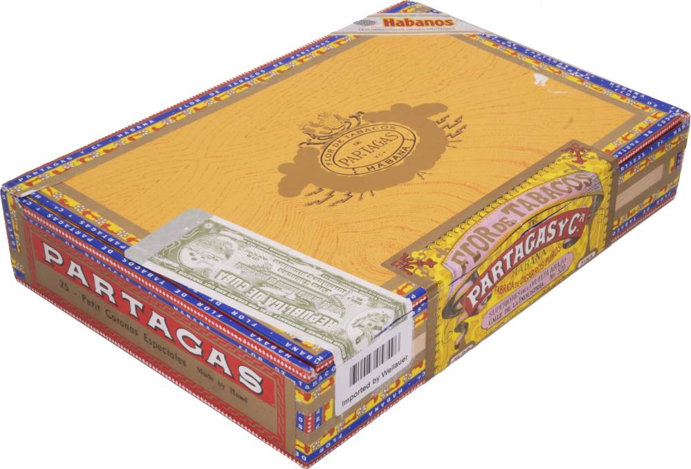 Partagás Petit Coronas Especiales packaging