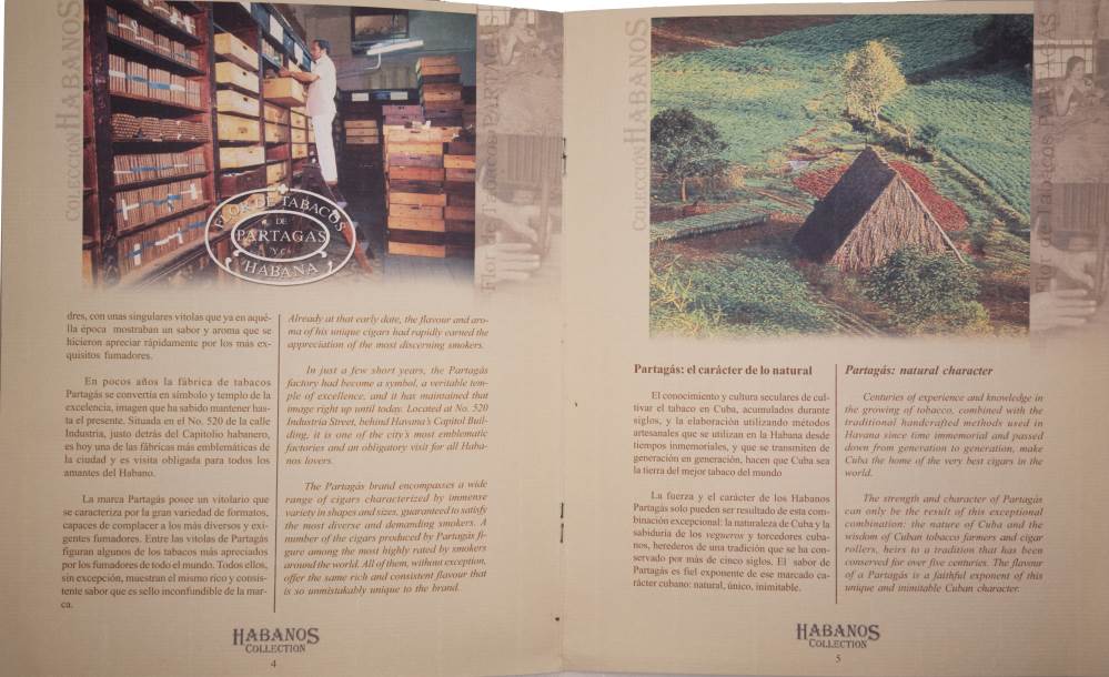 Partagás Colección Habanos packaging