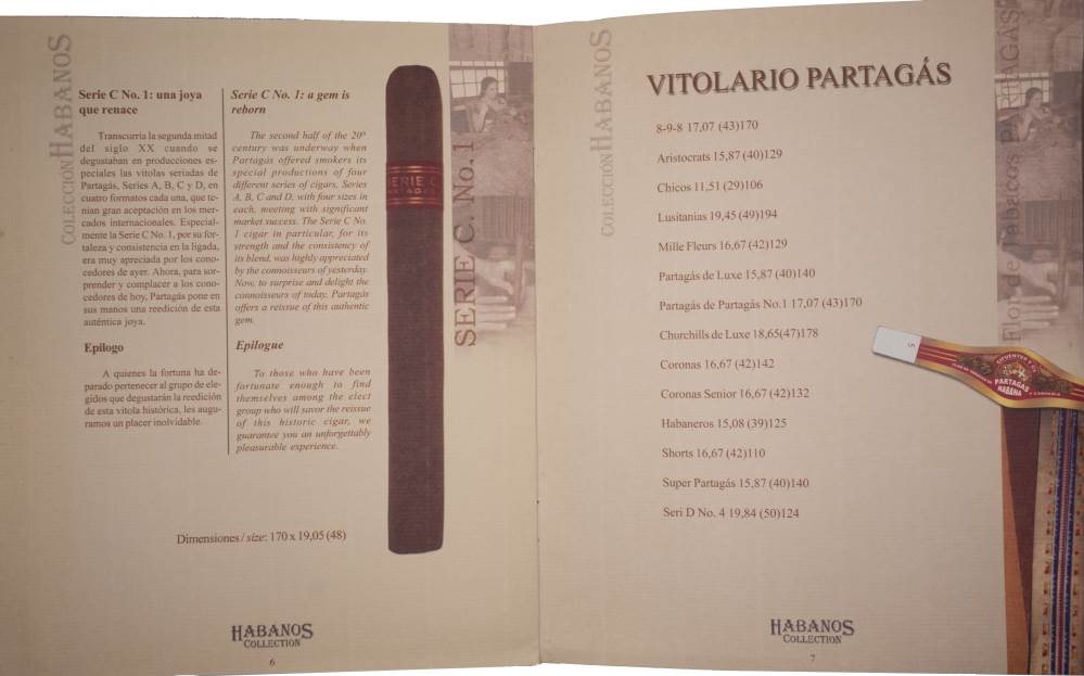 Partagás Colección Habanos packaging