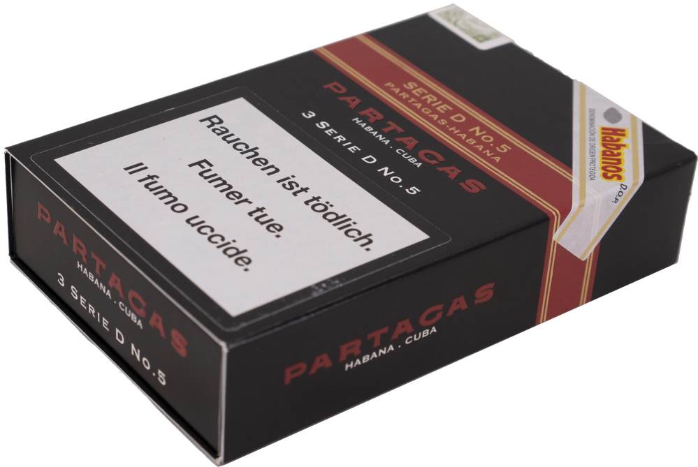 Partagás Serie D No.5 packaging