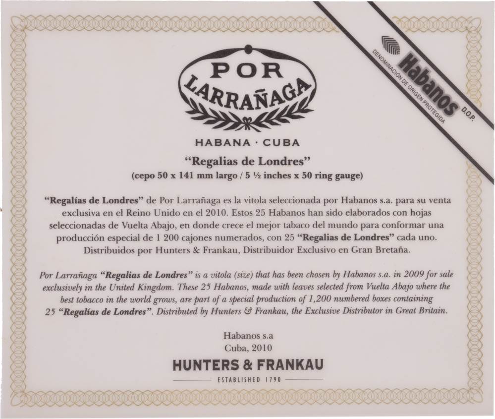 Por Larrañaga Edición Regional Reino Unido packaging