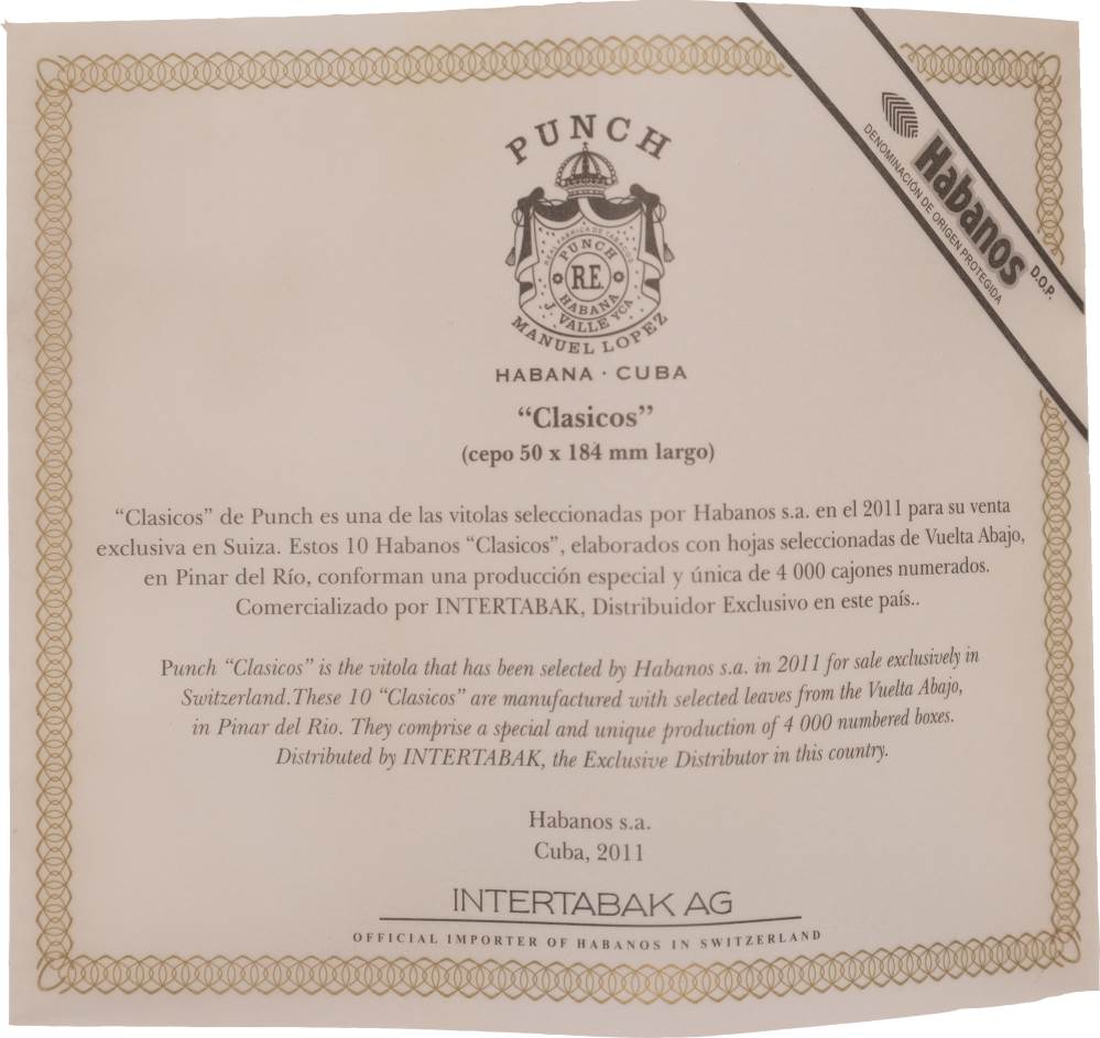 Punch Edición Regional Suiza packaging