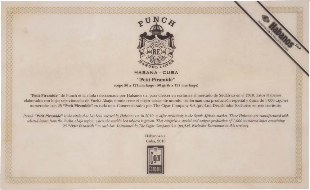 Punch Edición Regional Sudáfrica packaging