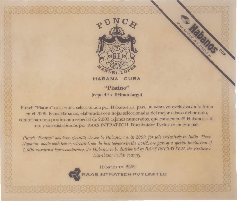 Punch Edición Regional India packaging