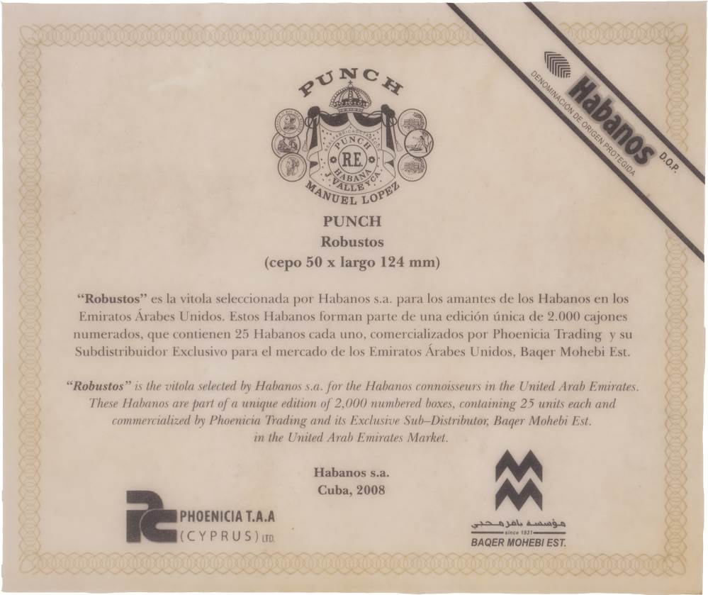 Punch Edición Regional Emiratos packaging