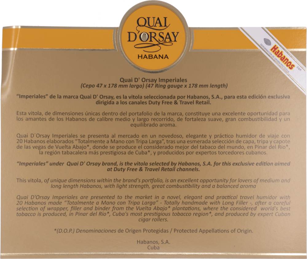 Quai d'Orsay Travel Humidor packaging