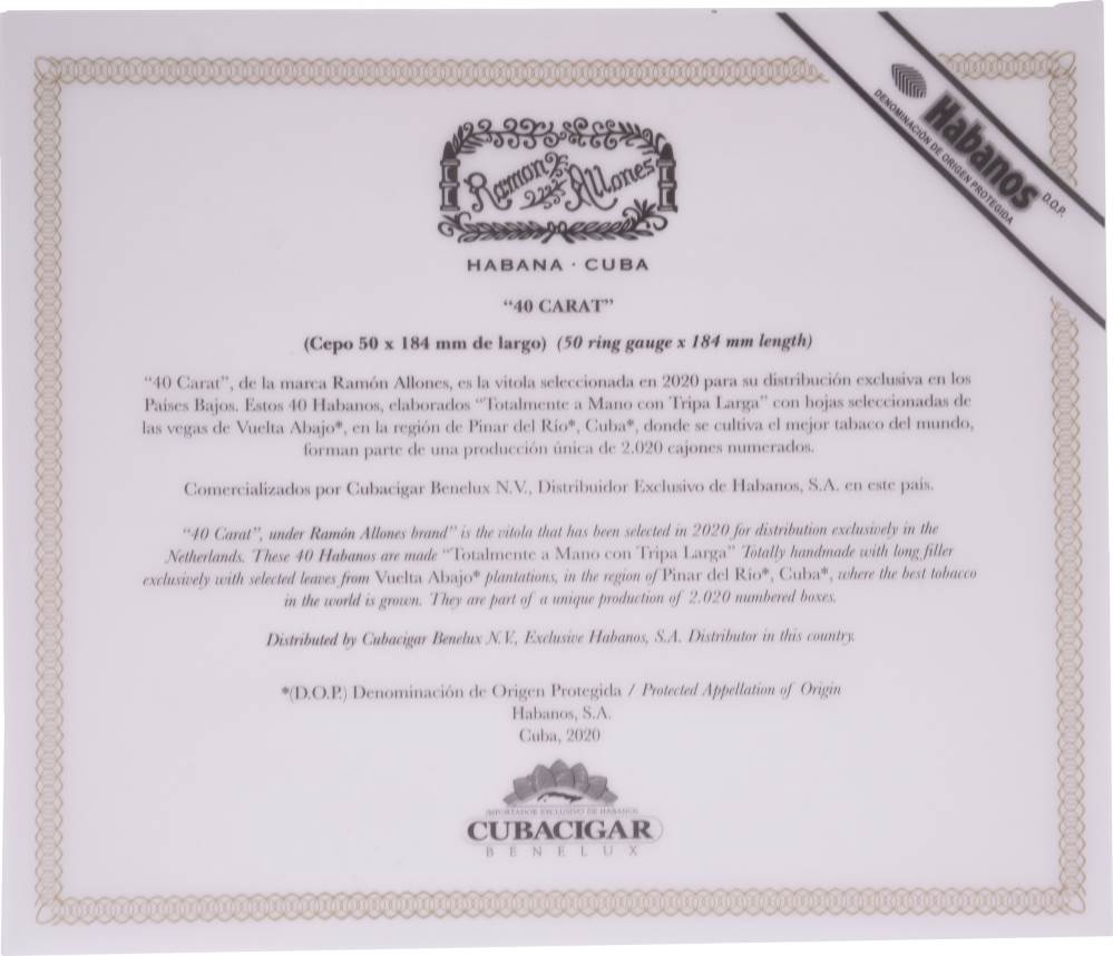 Ramón Allones Edición Regional Países Bajos packaging