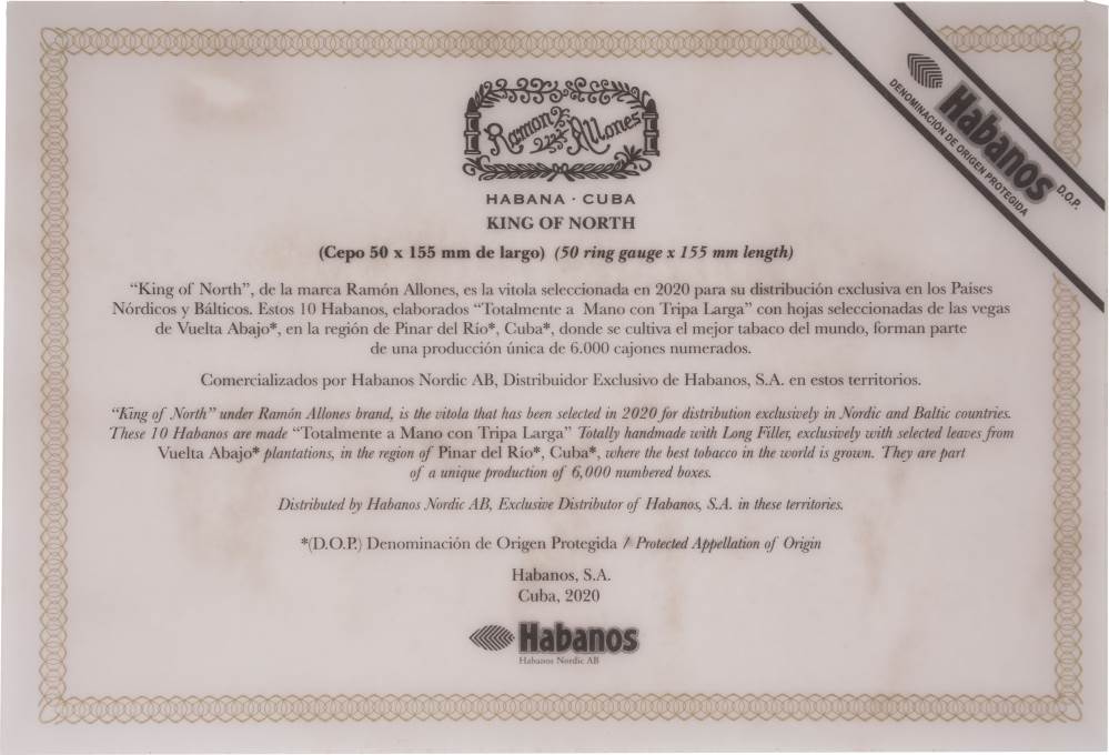 Ramón Allones Edición Regional Nordico-Baltico packaging