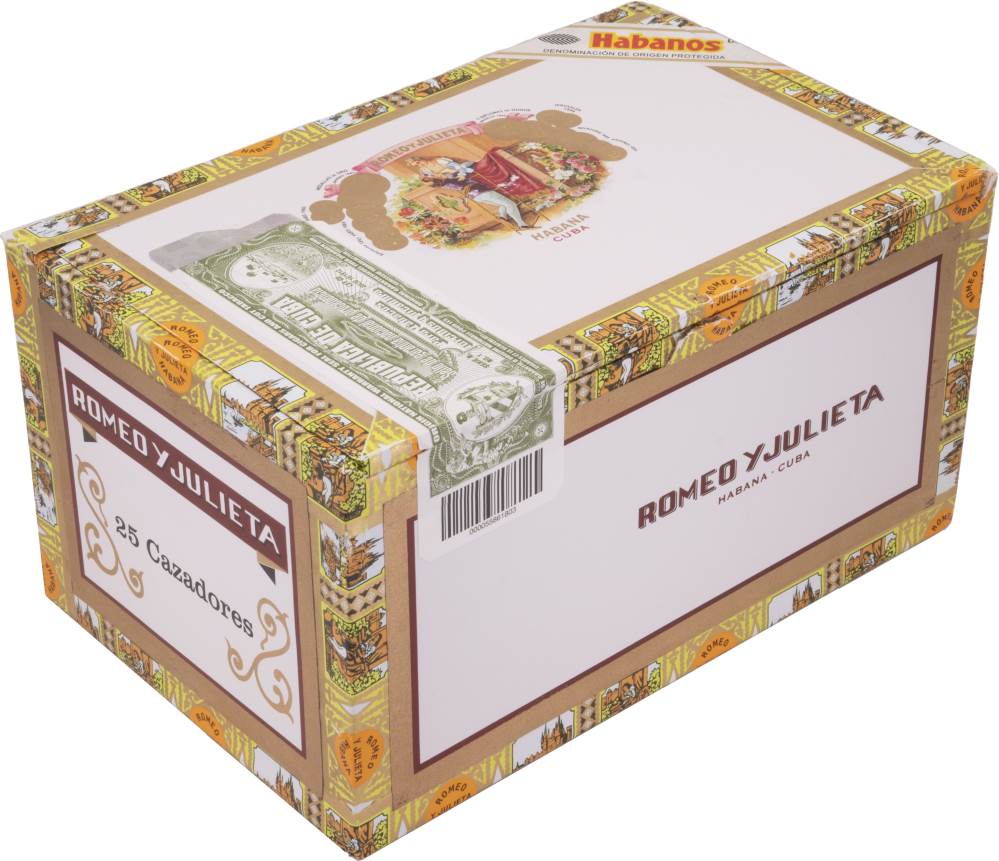 Romeo y Julieta Cazadores packaging