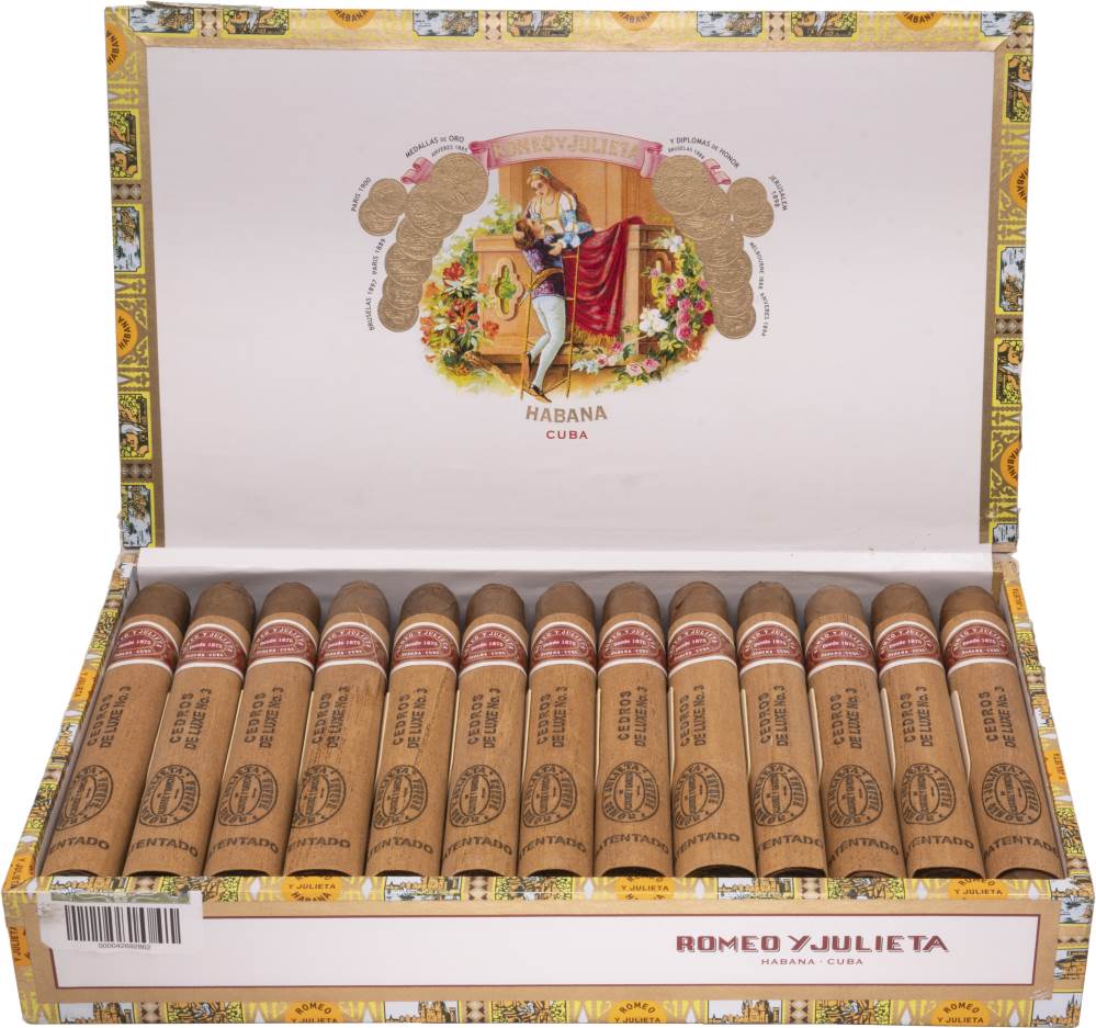 Romeo y Julieta Cedros de Luxe No.3 packaging