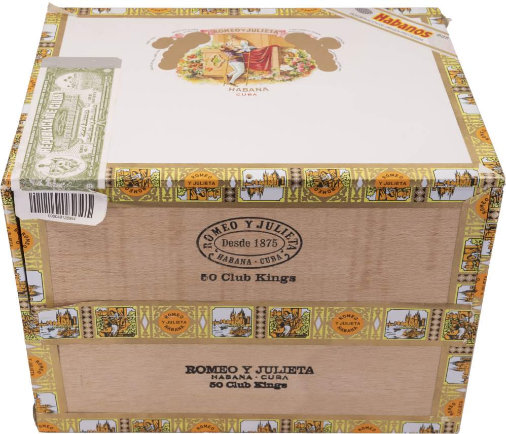 Romeo y Julieta Club Kings packaging