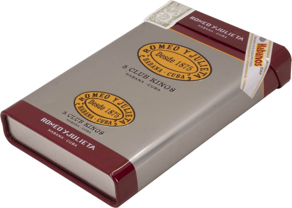 Romeo y Julieta Club Kings packaging