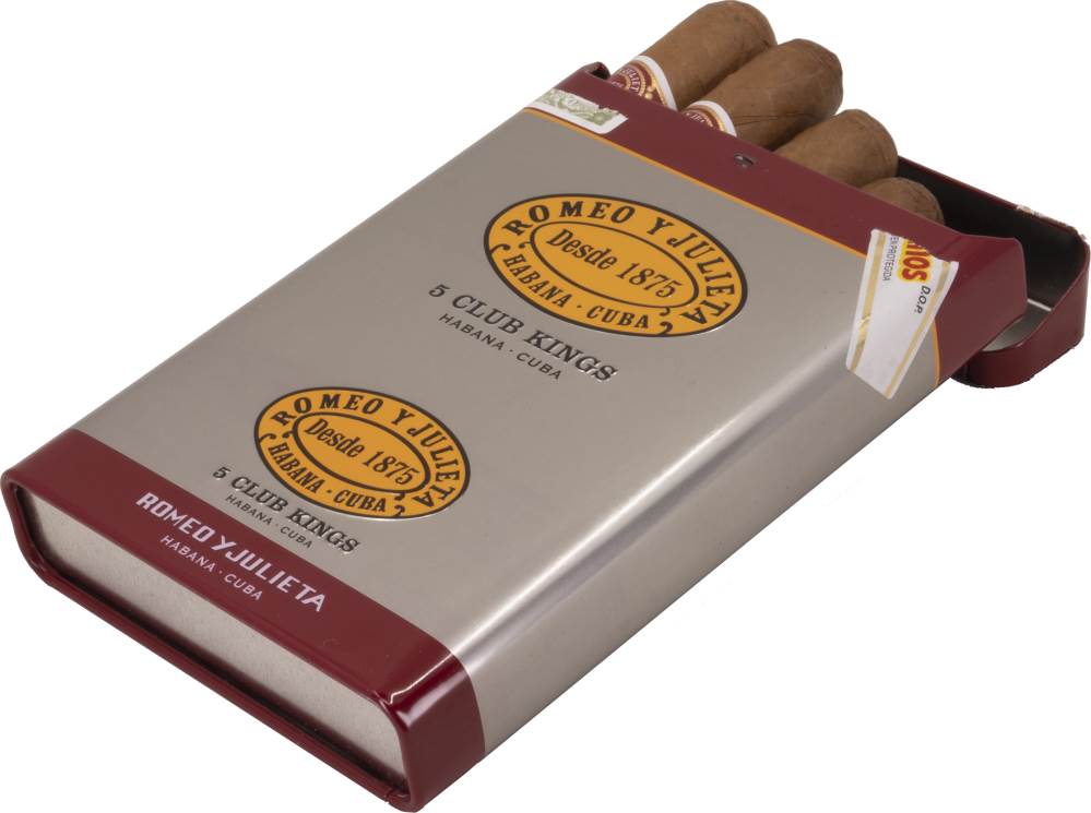 Romeo y Julieta Club Kings packaging
