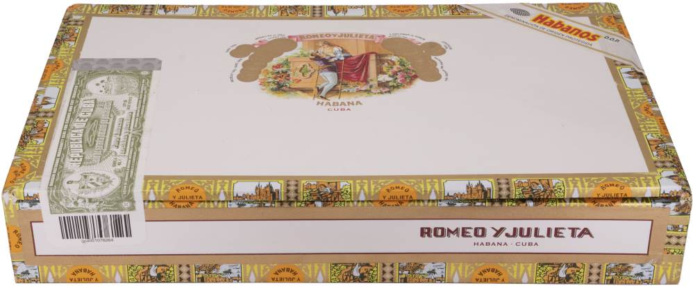 Romeo y Julieta Coronitas en Cedro packaging