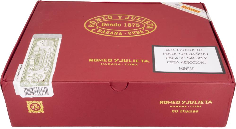 Romeo y Julieta Dianas packaging