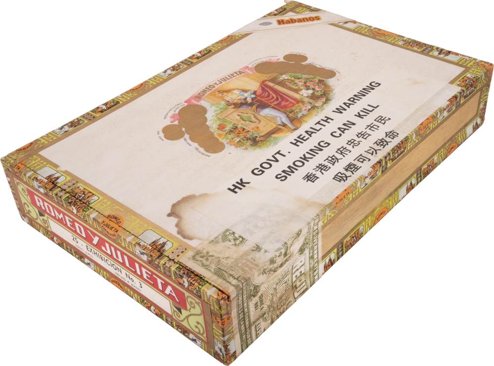 Romeo y Julieta Exhibicion No.3 packaging