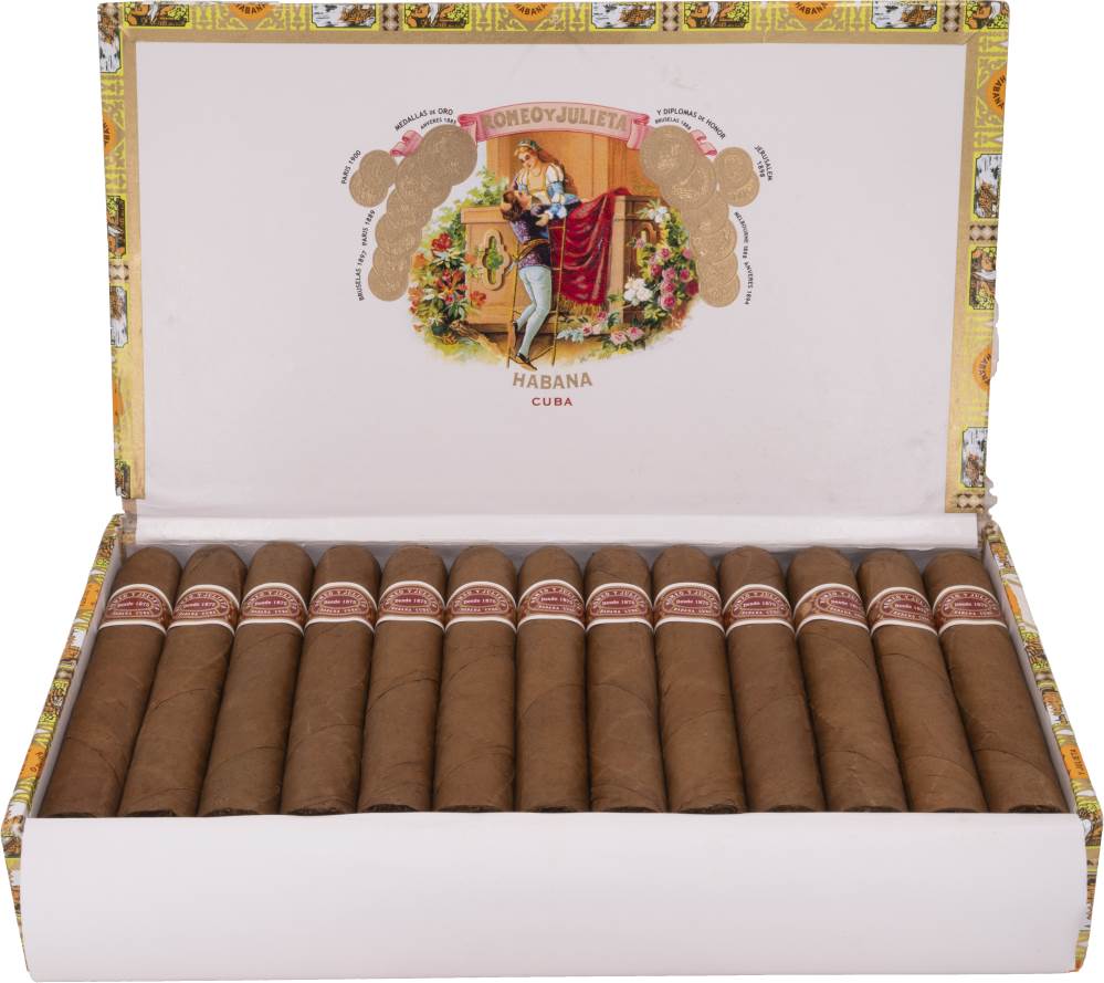 Romeo y Julieta Exhibición No.4 packaging
