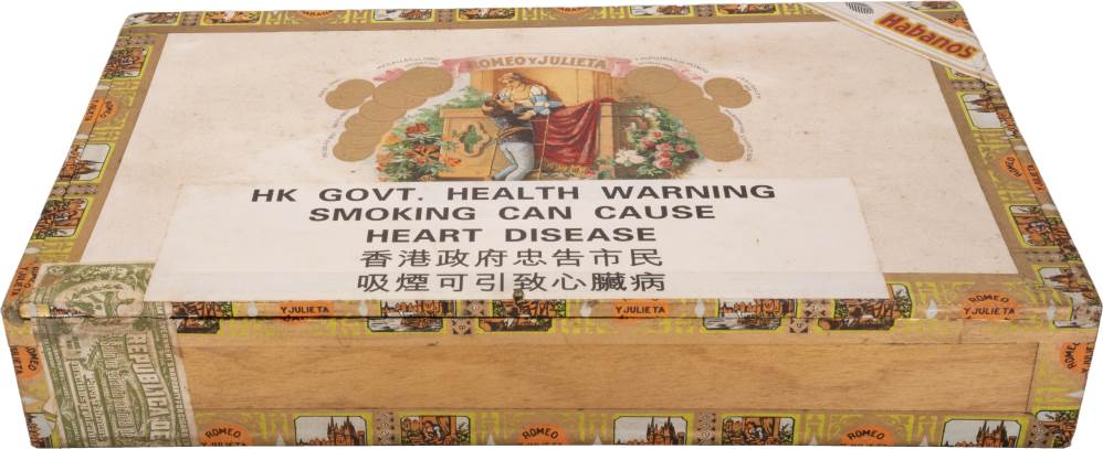 Romeo y Julieta Exhibición No.4 packaging