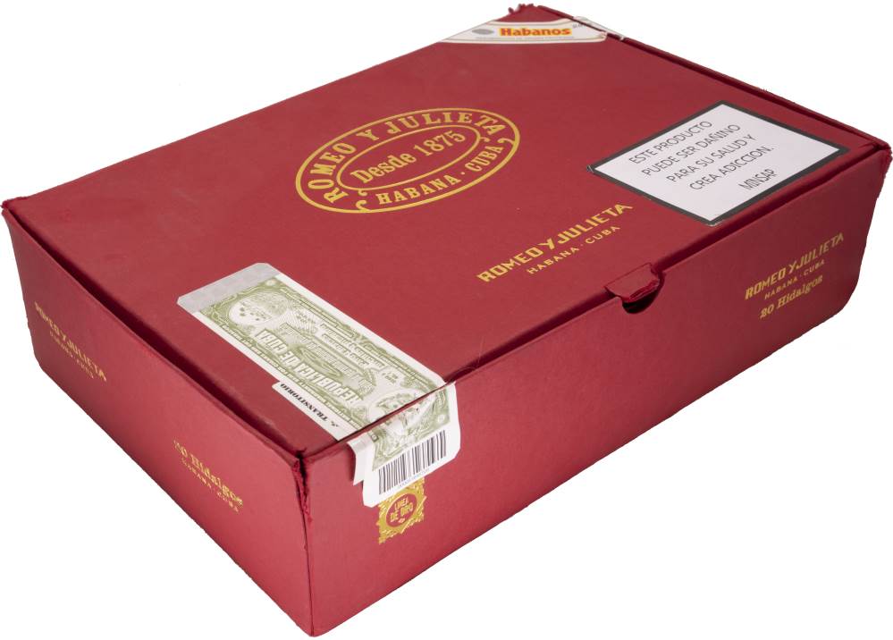 Romeo y Julieta Hidalgos packaging