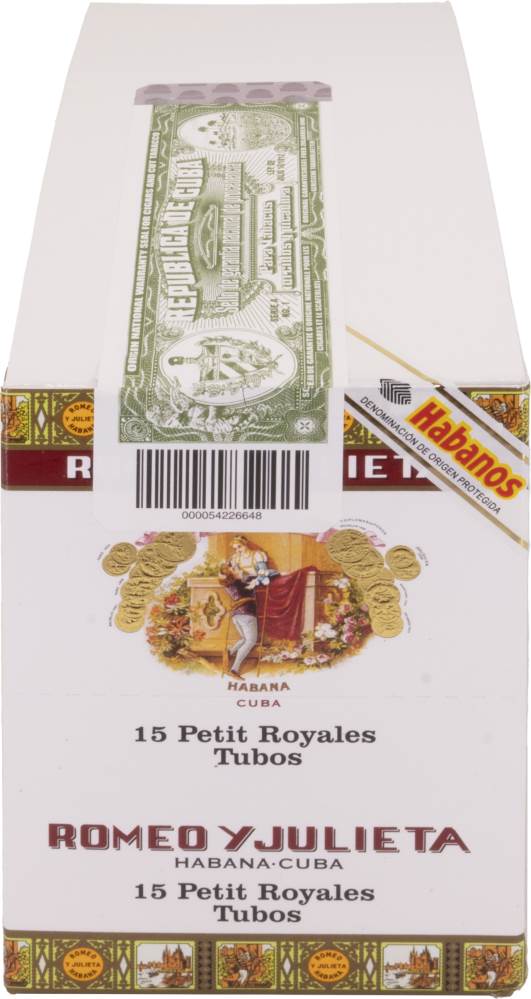 Romeo y Julieta Petit Royales packaging