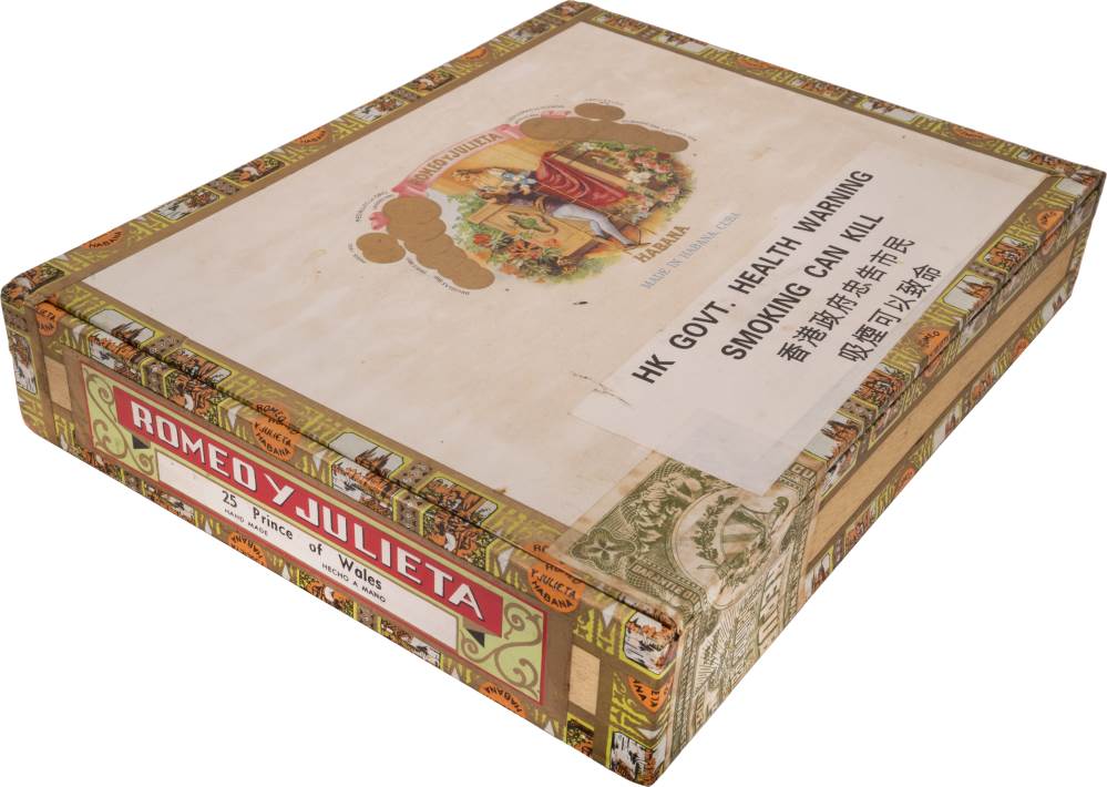 Romeo y Julieta Prince of Wales packaging