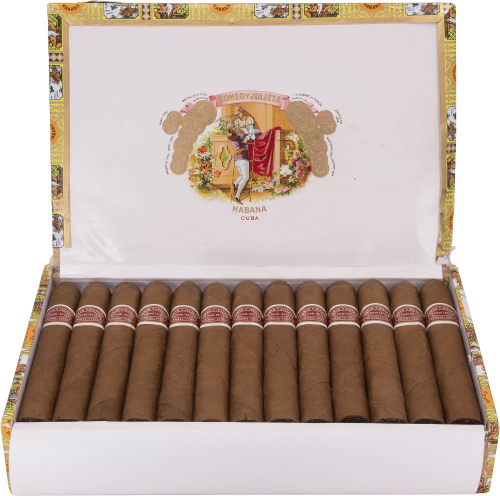 Romeo y Julieta Regalías de Londres packaging