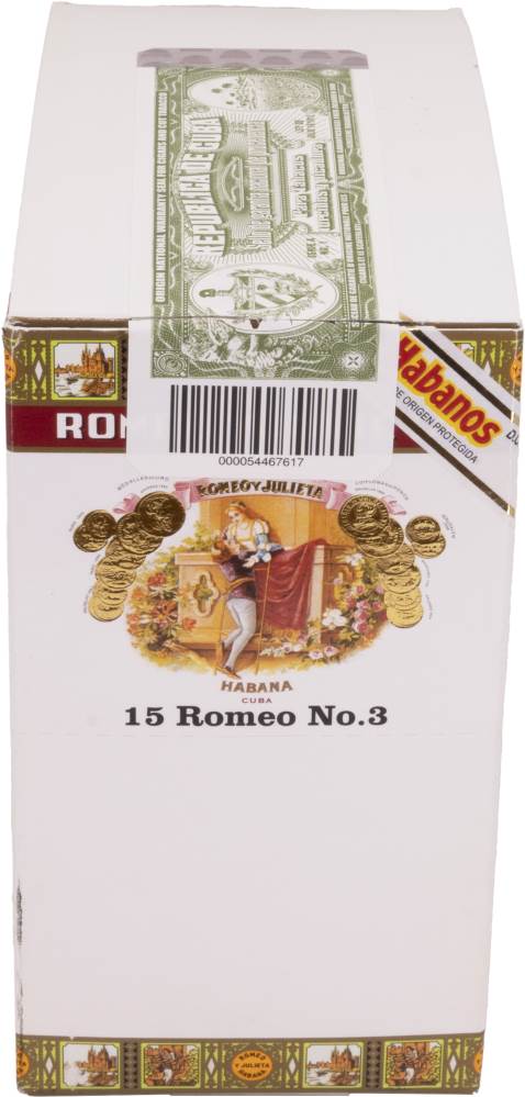 Romeo y Julieta Romeo No.3 packaging