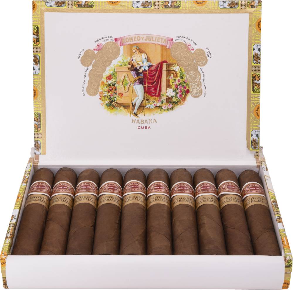 Romeo y Julieta Short Churchills packaging