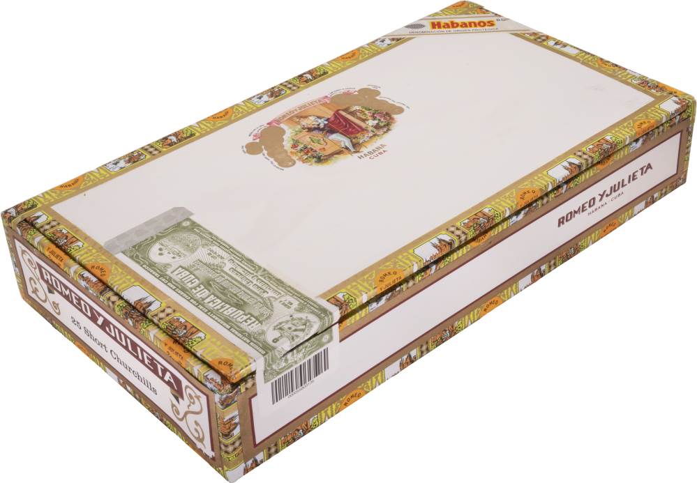 Romeo y Julieta Short Churchills packaging