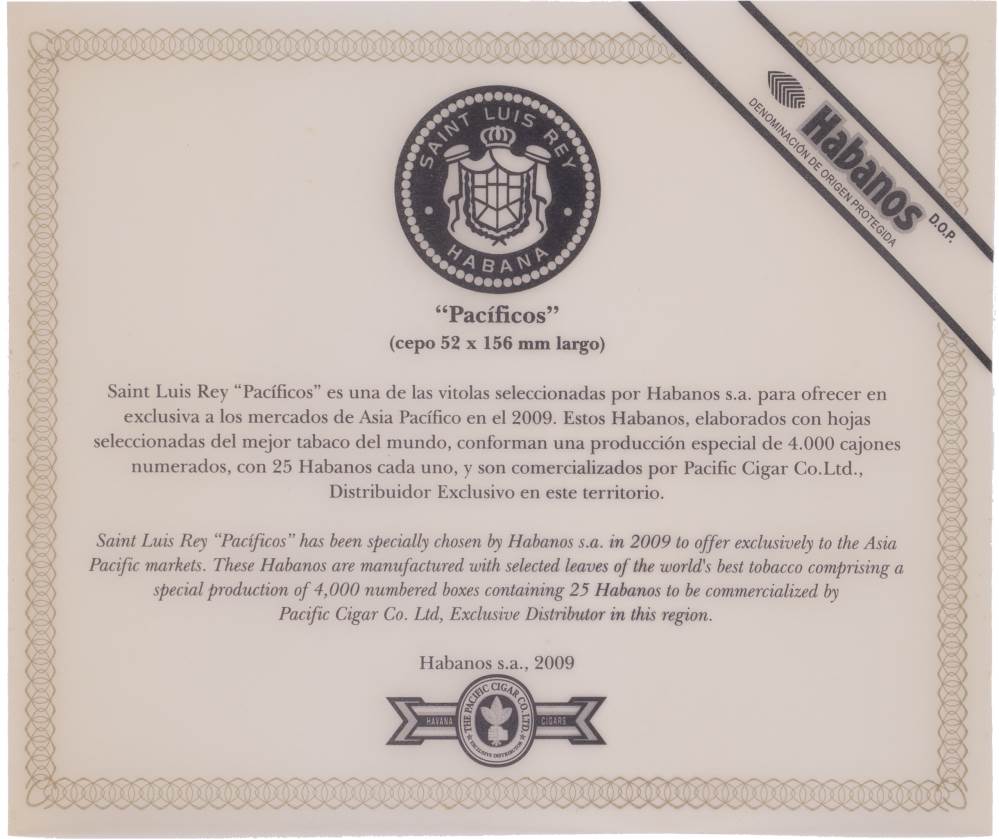 Saint Luis Rey Edición Regional Asia Pacifico packaging